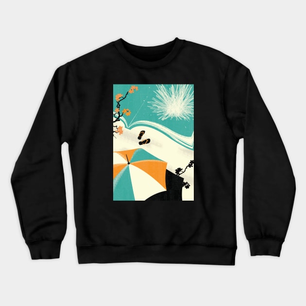 Telegraph summer reading Crewneck Sweatshirt by Neil Webb | Illustrator